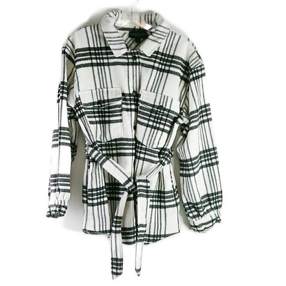 Laundry by Shelli Segal - Ivory/Black Long Sleeve Jacket - Size Medium - Picture 1 of 6